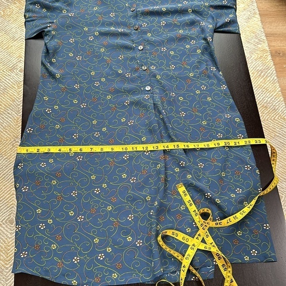 GAP Blue Knee-Length Casual Dress with Long Sleeves - Picture 10 of 12